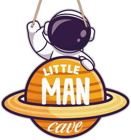 Space Decor for Boys Room Space Themed Bedroom Decor Outer Space Door Sign Astronaut Wooden Sign Wall Art Decorations for Nursery Kids Room Playroom in Saudi Arabia