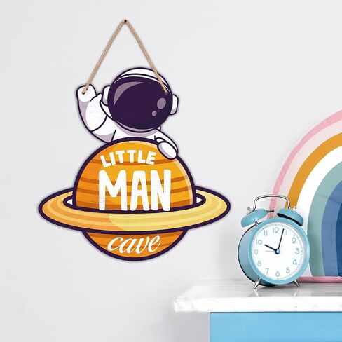 Space Decor for Boys Room Space Themed Bedroom Decor Outer Space Door Sign Astronaut Wooden Sign Wall Art Decorations for Nursery Kids Room Playroom in Saudi Arabia