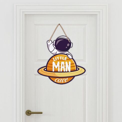 Space Decor for Boys Room Space Themed Bedroom Decor Outer Space Door Sign Astronaut Wooden Sign Wall Art Decorations for Nursery Kids Room Playroom in Saudi Arabia