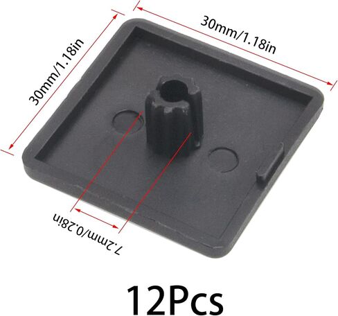 12Pcs 4040 Series European Standard Aluminum Profile End Cap T-Slot Aluminum Profile Accessories in Saudi Arabia