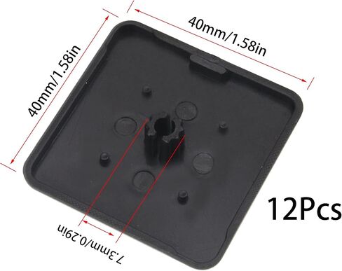 12Pcs 4040 Series European Standard Aluminum Profile End Cap T-Slot Aluminum Profile Accessories in Saudi Arabia