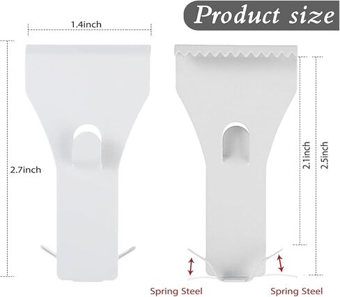 Ripeng Brick Wall Clips for Hanging Outdoors Metal Hooks Brick Picture Hangers Fit 2-1/4 to 2-3/8 inch Wall Siding Hooks Mount to Brick Without Drilling for Outside Home Decor(Bronze, 8 Pieces) in Kuwait