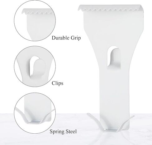 Ripeng Brick Wall Clips for Hanging Outdoors Metal Hooks Brick Picture Hangers Fit 2-1/4 to 2-3/8 inch Wall Siding Hooks Mount to Brick Without Drilling for Outside Home Decor(Bronze, 8 Pieces) in Kuwait