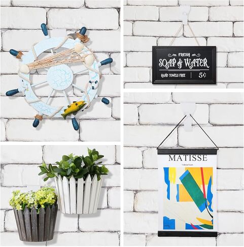 Ripeng Brick Wall Clips for Hanging Outdoors Metal Hooks Brick Picture Hangers Fit 2-1/4 to 2-3/8 inch Wall Siding Hooks Mount to Brick Without Drilling for Outside Home Decor(Bronze, 8 Pieces) in Kuwait