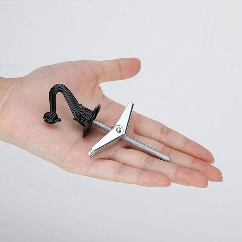 10 مجموعات من خطافات السقف من SEISSO - خطاف معدني شديد التحمل مع أجهزة وأجنحة تبديل للنباتات المعلقة وتركيب السقف وتثبيت الجدار (أبيض) in Kuwait