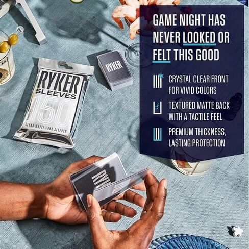 Ryker | Compatible with Dune: War for Arrakis Card Sleeve Kit | Board Game Card Sleeves (Clear) in Saudi Arabia