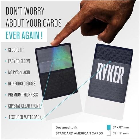 Ryker | Compatible with Dune: War for Arrakis Card Sleeve Kit | Board Game Card Sleeves (Clear) in Saudi Arabia
