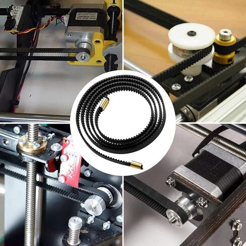 PAGOW 4PCS 2GT Open Timing Rubber Belt with Copper Buckle, for Ender 3/Ender 3 Pro, Including 2PCS X Axis 765x6mm, 2PCS Y Axis 720x6mm Belt in Saudi Arabia