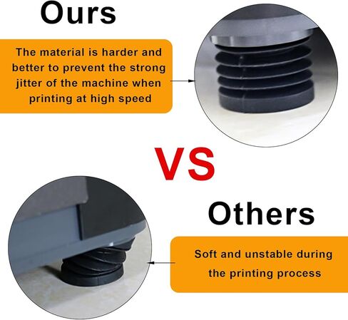 4 قطع من سجادات أقدام مطاطية مضادة للانزلاق، وسادة قدم متينة ممتصة للصدمات لطابعة Bambu Lab X1 P1P P1S ثلاثية الأبعاد in Kuwait
