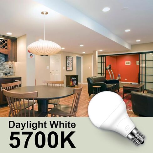 ILC E17 LED Light Bulbs (40w Equivalent) 5W, Color Changing RGB, 5700K Daylight White, 12 Colors 2 Modes Timing with Remote Control (4 Pack) in Saudi Arabia