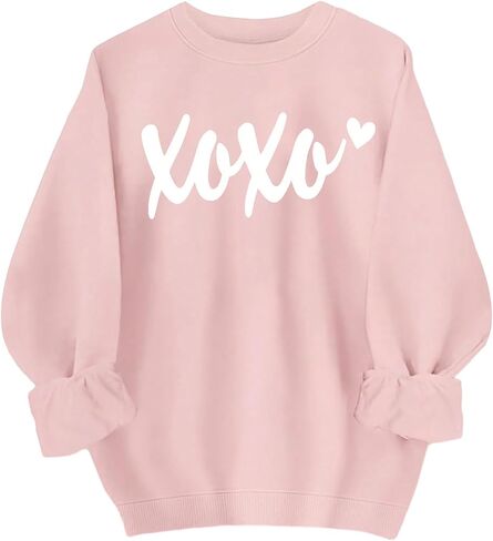 SOLY HUX Women's Plus Size Long Sleeve Sweatshirt Graphic Pullover Tops Valentine's Day Shirts in Saudi Arabia