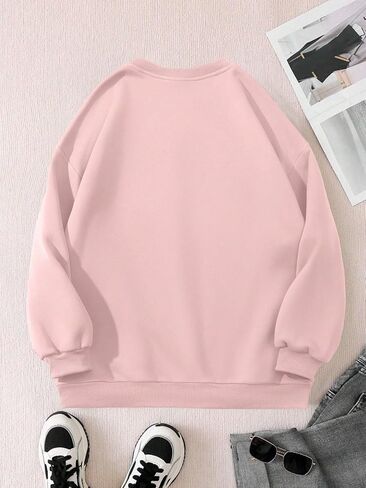 SOLY HUX Women's Plus Size Long Sleeve Sweatshirt Graphic Pullover Tops Valentine's Day Shirts in Saudi Arabia