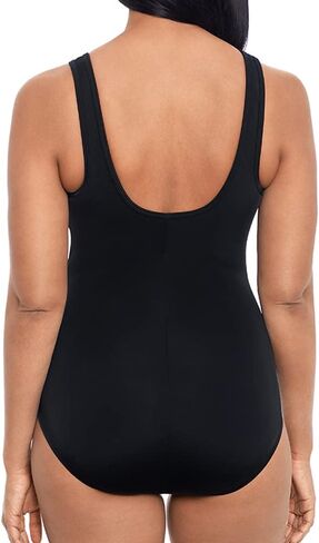 Reebok Women's Swimwear Colorful Dimension High Neck Zipper Soft Cup One Piece Swimsuit in Saudi Arabia