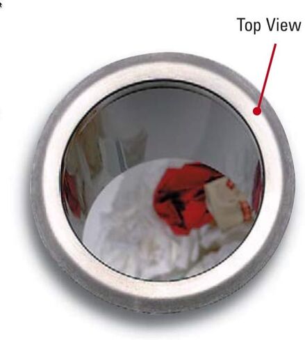 DISPENSE-RITE TCD-2-NB 6.25" Diameter Drop-in Trash Chute, Small, Stainless Steel in Saudi Arabia