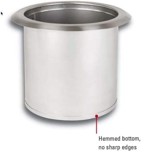 DISPENSE-RITE TCD-2-NB 6.25" Diameter Drop-in Trash Chute, Small, Stainless Steel in Saudi Arabia