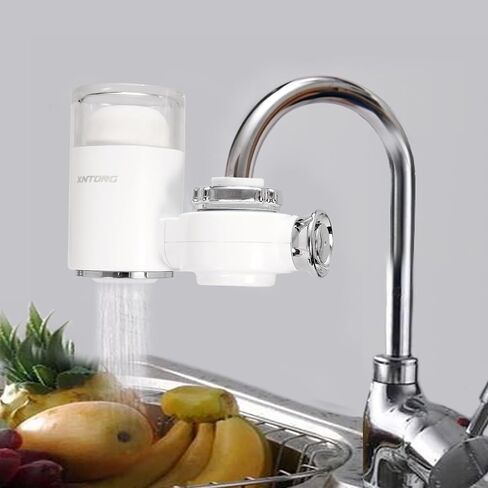 Water Filter for Sink, Faucet Water Filter with Activated Carbon, Household Kitchen Water Purifier for Sink, Water Faucet Filter Reduces Chlorine, Limescale, Heavy Metals, and Unpleasant Odors in Saudi Arabia