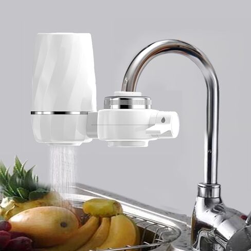 Water Filter for Sink, Faucet Water Filter with Activated Carbon, Household Kitchen Water Purifier for Sink, Water Faucet Filter Reduces Chlorine, Limescale, Heavy Metals, and Unpleasant Odors in Saudi Arabia