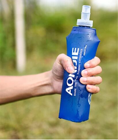 AONIJIE Pack 2 TPU Soft Hydration Water Bottles Collapsible Flask-Use in Hydration Vest for Marathon Running Hiking Cycling in Saudi Arabia