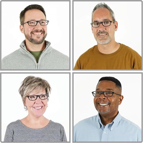 نظارات القراءة المغناطيسية Clic Blue Light Blocking من Slastik، شريط ناعم، قارئات كمبيوتر قابلة للتعديل، Windu (M-XL) in Kuwait