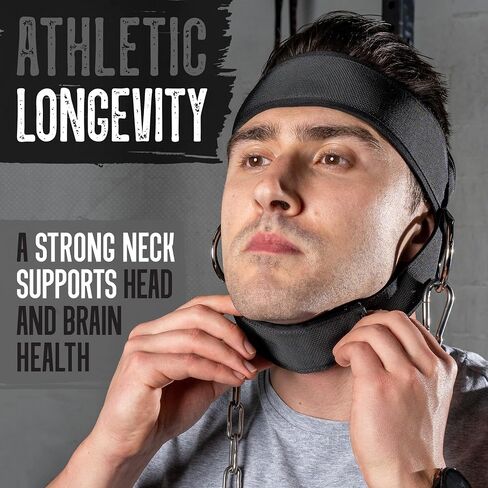 Gradient Fitness Neck Harness for Weight Training, Neck Exerciser, Neck Strengthener, Neck Trainer, Neck Workout (Black)… in Saudi Arabia