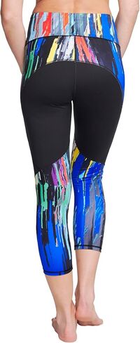Capri Leggings for Women High Waist Leggings Yoga Pant Tummy Control with Pocket Smooth Capri Leggings for Workout in Saudi Arabia