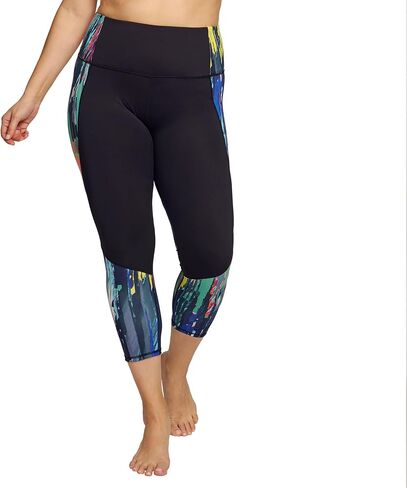 Capri Leggings for Women High Waist Leggings Yoga Pant Tummy Control with Pocket Smooth Capri Leggings for Workout in Saudi Arabia