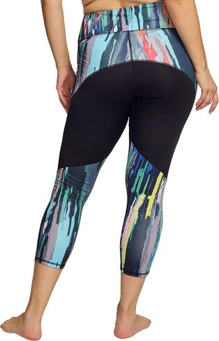 Capri Leggings for Women High Waist Leggings Yoga Pant Tummy Control with Pocket Smooth Capri Leggings for Workout in Saudi Arabia