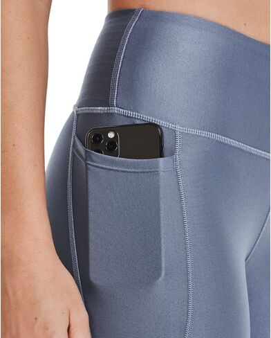 سروال نسائي من Under Armour HeatGear Armor عالي الخصر مانع للانزلاق عند الكاحل، (767) أرجواني أورورا / / فولاذ مقسى، X-Large in Saudi Arabia