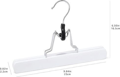 Amazon Basics Wooden Pants Hangers - Cherry, 10-Pack in Saudi Arabia