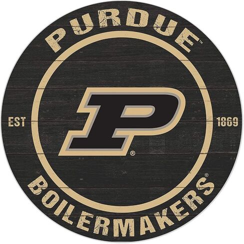Purdue Boilermakers 20"x20" inOutdoor Circle Sign, Team Color in Saudi Arabia