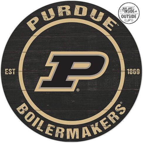 Purdue Boilermakers 20"x20" inOutdoor Circle Sign, Team Color in Saudi Arabia