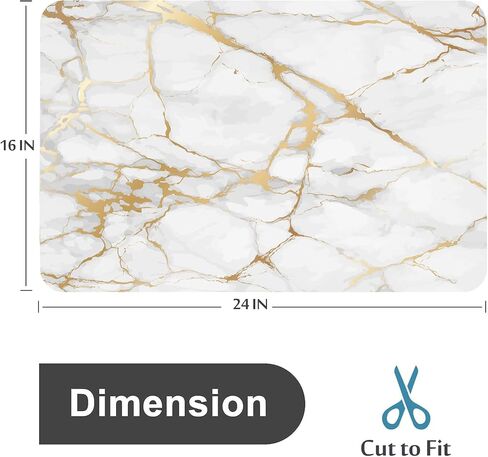 Mrcrypos Blue Marble Bath Mat, Thin Bathroom Rug, Non Slip, Quick Drying, Absorbent, 16x24 inch in Saudi Arabia
