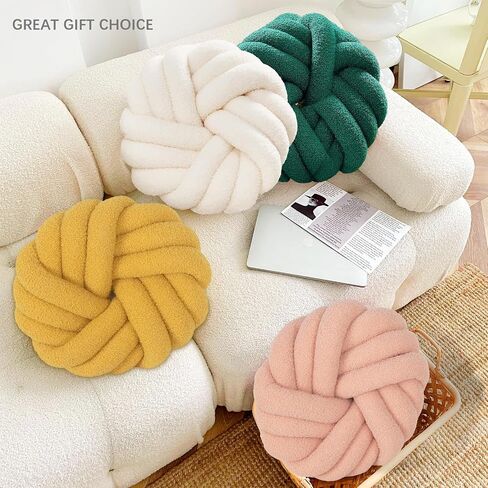 Knot Decor Pillow Plush Cute Travel Throw Pillow Creative Cushion Soft Stuffed Decor Car Home Bed Living Room in Saudi Arabia