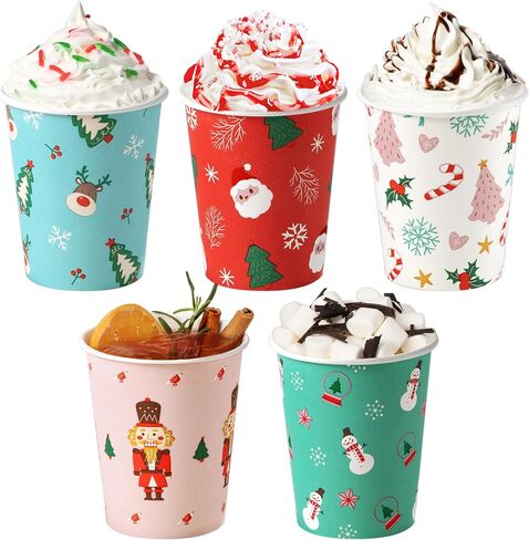 Fit Meal Prep 100 Pack 20 oz Disposable Paper Coffee Cups, Premium Hot Cups for Hot/Cold Beverage, Durable Thickened White Paper Cup Bulk for Party, Office, Bussines, Cafes, Bistros, Daily Use in Saudi Arabia