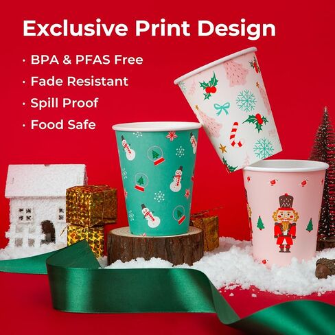 Fit Meal Prep 100 Pack 20 oz Disposable Paper Coffee Cups, Premium Hot Cups for Hot/Cold Beverage, Durable Thickened White Paper Cup Bulk for Party, Office, Bussines, Cafes, Bistros, Daily Use in Saudi Arabia
