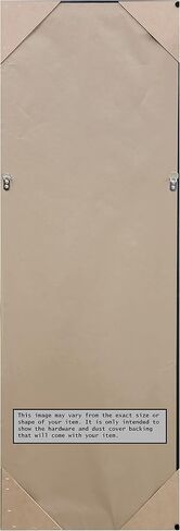 Amanti Art Door Wall Mirror, Full Length Mirror (51.5 x 17.5 in.), Brushed Nickel Full Body Mirror and On The Door Mirror Full Length Mirror for Bedroom or Living Room Decor, frameColors Mirror, in Saudi Arabia