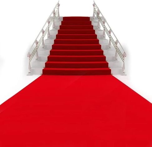 Red Carpet Runner, 3.3ft x 33ft Hollywood Birthday Party Decorations Red Carpet Event Runner for Indoor Or Outdoor Use in Kuwait