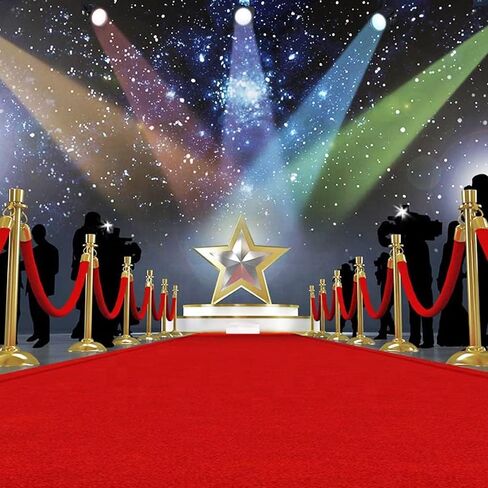 Red Carpet Runner, 3.3ft x 33ft Hollywood Birthday Party Decorations Red Carpet Event Runner for Indoor Or Outdoor Use in Kuwait