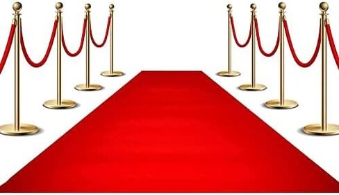 Red Carpet Runner, 3.3ft x 33ft Hollywood Birthday Party Decorations Red Carpet Event Runner for Indoor Or Outdoor Use in Kuwait