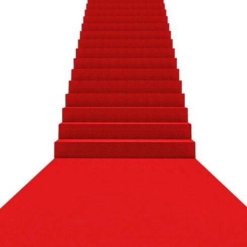 Red Carpet Runner, 3.3ft x 33ft Hollywood Birthday Party Decorations Red Carpet Event Runner for Indoor Or Outdoor Use in Kuwait