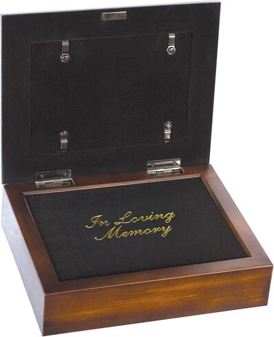 Cottage Garden Mother Left Your Earthly Home Woodgrain Embossed Ashes Bereavement Urn Box in Saudi Arabia