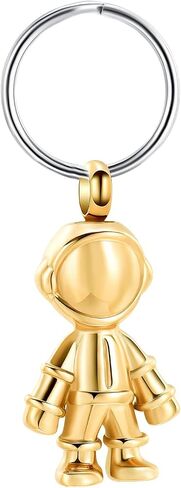 Cremation Jewelry For Ashes Cremation Jewelry Astronaut Robot Shape Urn Necklace Keychain for Ashes Memorial Keepsake in Saudi Arabia