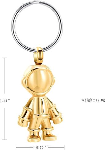 Cremation Jewelry For Ashes Cremation Jewelry Astronaut Robot Shape Urn Necklace Keychain for Ashes Memorial Keepsake in Saudi Arabia