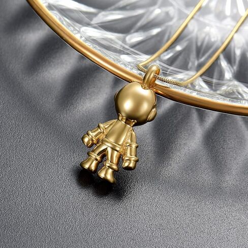 Cremation Jewelry For Ashes Cremation Jewelry Astronaut Robot Shape Urn Necklace Keychain for Ashes Memorial Keepsake in Saudi Arabia