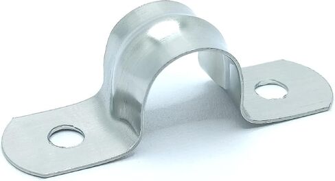 Rigid Pipe Strap for 5mm/0.2 Inch OD Tubing 304 Stainless Steel 2 Holes Clamps 10pcs Silvery in Saudi Arabia