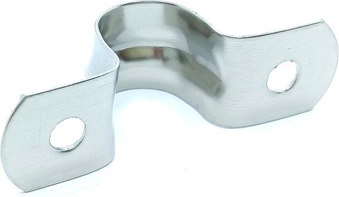 Rigid Pipe Strap for 5mm/0.2 Inch OD Tubing 304 Stainless Steel 2 Holes Clamps 10pcs Silvery in Saudi Arabia