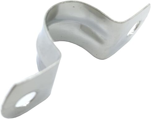Rigid Pipe Strap for 5mm/0.2 Inch OD Tubing 304 Stainless Steel 2 Holes Clamps 10pcs Silvery in Saudi Arabia