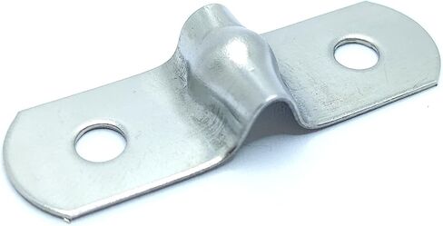 Rigid Pipe Strap for 5mm/0.2 Inch OD Tubing 304 Stainless Steel 2 Holes Clamps 10pcs Silvery in Saudi Arabia