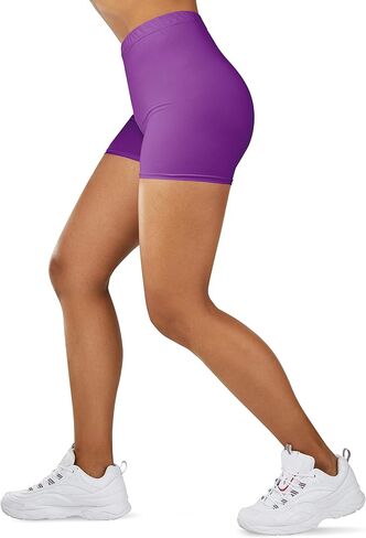 Gilbins Ultra Soft High Waist Yoga Stretch Mini-Bike Shorts for Women-Many Colors-One Size & Plus Size in Saudi Arabia
