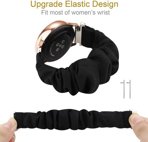 Fit for Garmin Forerunner 265S 255S Watch Bands for Women Men, 18mm Quick Release Elastic Replacement Band Bracelet Straps Wristbands for Garmin Vivoactive 4S/Vivomove 3S/Venu 2S in Saudi Arabia